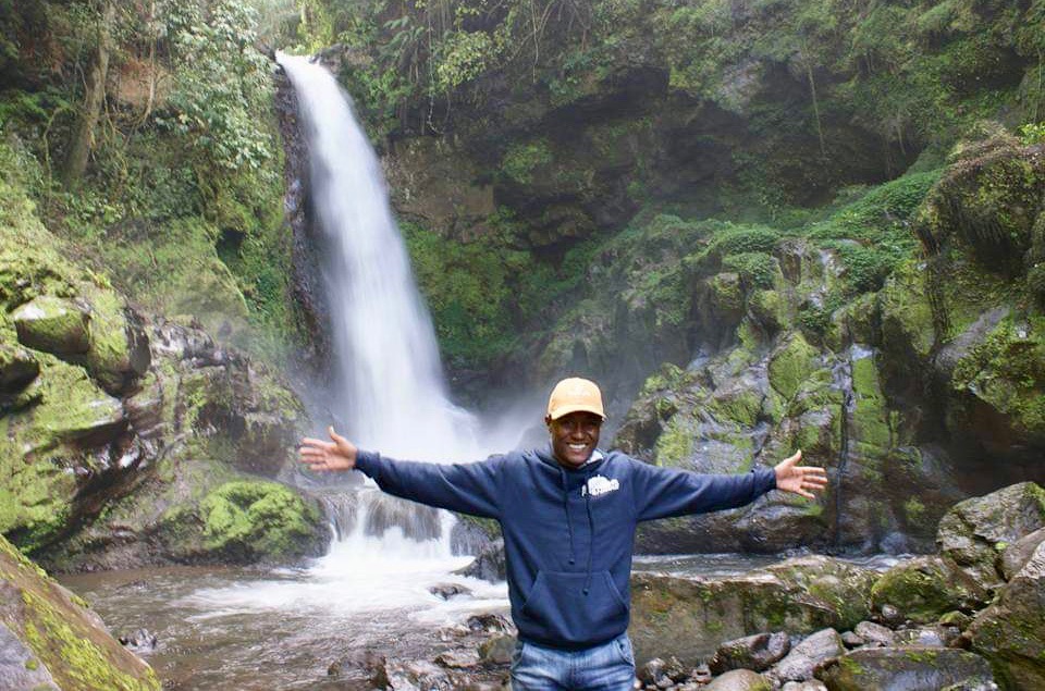 Wasserfall im Kilimandscharo Nationalpark